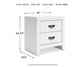 Binterglen King Panel Bed with Mirrored Dresser and Nightstand