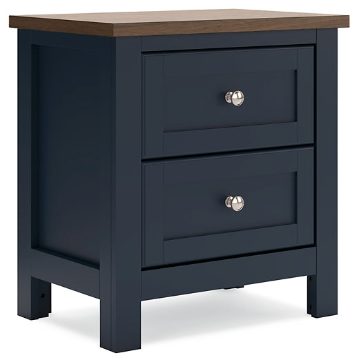 Landocken Twin Panel Bed with Nightstand