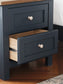 Landocken Twin Panel Bed with Nightstand