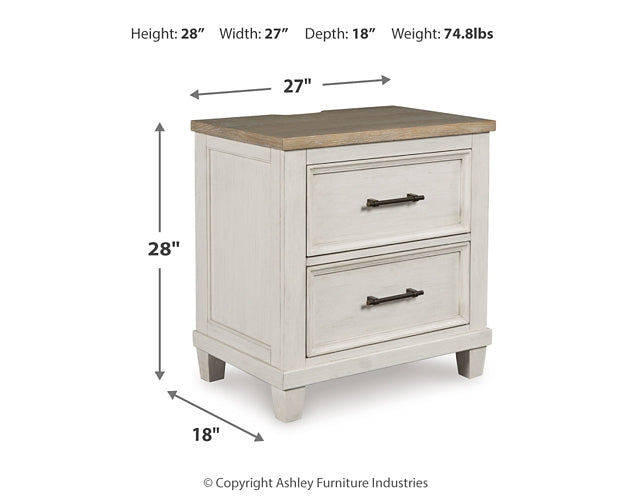 Shaybrock California King Panel Bed with Mirrored Dresser and 2 Nightstands