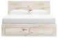 Lawroy King Panel Storage Bed with Mirrored Dresser