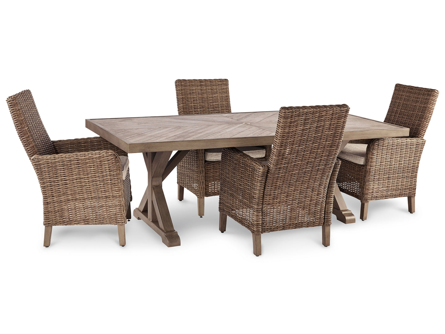 Beachcroft Outdoor Dining Table and 4 Chairs