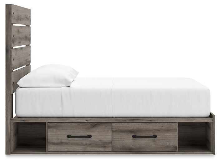 Graystorm Full Panel Bed with Storage