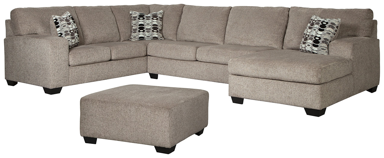 Ballinasloe 3-Piece Sectional with Ottoman