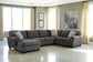 Ambee 3-Piece Sectional with Ottoman