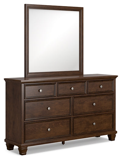 Danabrin Twin Panel Bed with Mirrored Dresser and Nightstand