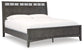 Montillan Queen Panel Bed with Mirrored Dresser and Nightstand